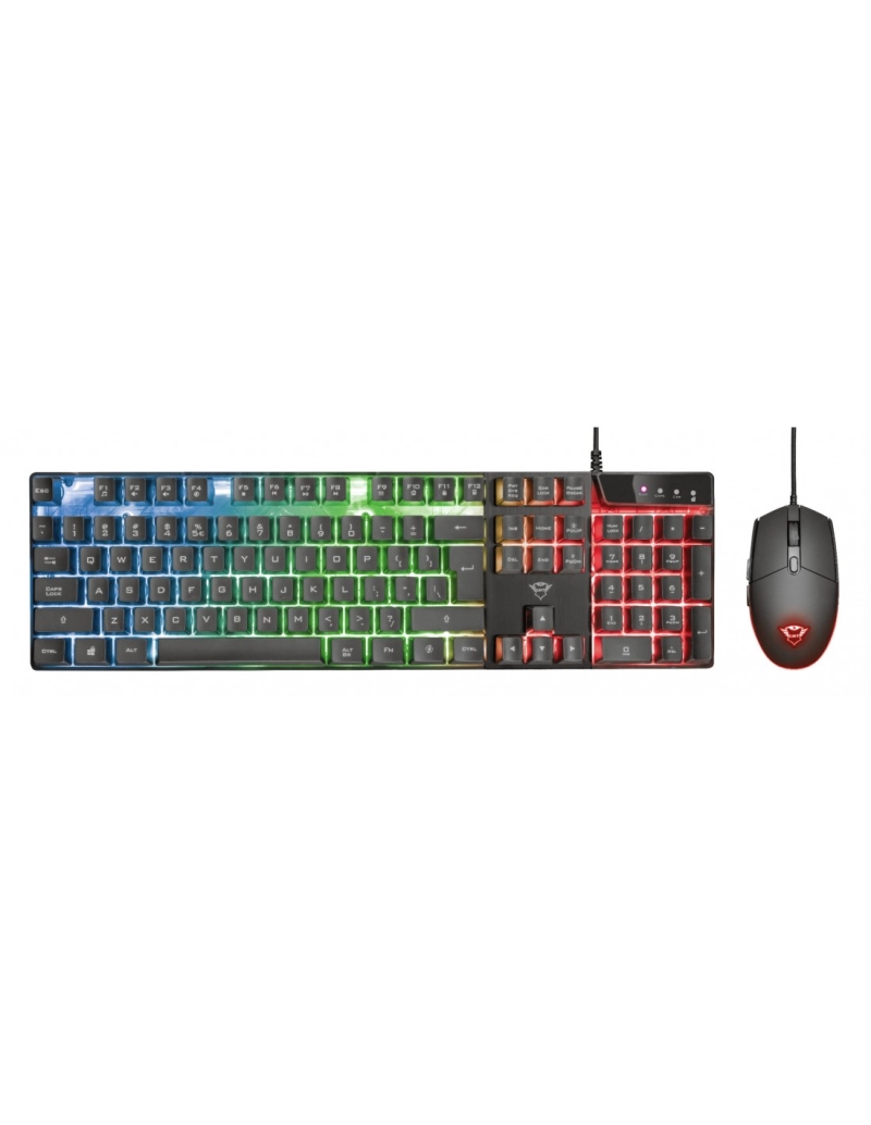 TRUST KIT TASTIERA + MOUSE TRUST GAMING MECCANICA GXT 838 AZOR TRUST KIT TASTIERA + MOUSE TRUST GAMING MECCANICA GXT 838 AZOR